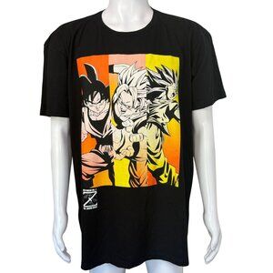Dragon Ball Z T-Shirt Mens 2XL 30th Anniversary Black Graphic Goku Super Saiyan
